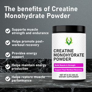 Custom Branded <b>Creatine</b> <b>Monohydrate</b> Powder Contains 5g <b>Creatine</b> <b>Monohydrate</b> Helps Build Lean Muscle Micronized <b>Creatine</b> Powder - Product Image 6