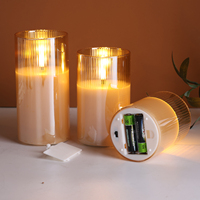 Bougie à télécommande Matti, lumière LED, fonctionne sur piles, bougies vacillantes, flamme sans flamme, mini bougie LED de Noël