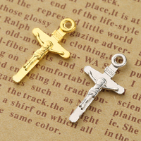 Pendentif en Bronze orthopédique avec croix de jésus, plusieurs modèles, médaillon religieux, Vintage