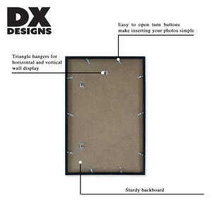 Cadres photo en PVC noirs pour décoration de bureau, modèles très demandés, formats A1, A3, A4, 5x7, 8x10, 11x14, 18x24, 24x36 - Product Image 5