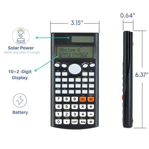 Calculatrice scientifique NOVISON pour étudiants, best-seller, 401 fonctions, affichage sur deux lignes, 8 chiffres, double alimentation, certifiée CE ROHS - Product Image 4