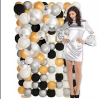Cadre mural pour ballons, grille 4x4, 30x30cm, 16 cellules, kit de décoration de fête DIY, toile de fond réutilisable pour baby shower, remise de diplôme, Halloween