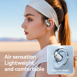 オープンイヤーTWSイヤホン スマートLED電源インジケーター付き ワイヤレス<span class=keywords><strong>Bluetooth</strong></span> 5.4ヘッドホン 空気伝導スポーツマイク iPhone対応 - Product Image 1