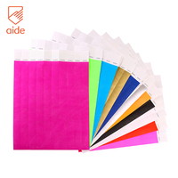 Gelang Kertas Tyvek Harga Pabrik, Sekali Pakai, Tahan Air, Lembaran Tyvek, Gelang Pergelangan Tangan untuk Printer Laser, Gelang Acara untuk Pesta