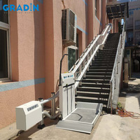 Plateforme élévatrice pour escaliers silencieuse et pliable, 8 m, 225 kg
