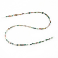 Pierres naturelles Agate indiennes pour la fabrication de bijoux, rectangulaires, colorées, 2x4MM, perles en vrac, puissance de guérison, livraison gratuite