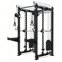 Rack de Squat Pliable en Métal pour Usage Domestique, Équipement Commercial Multifonctionnel Dynamique 3-en-1 Version Peak