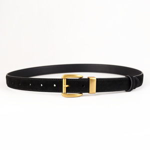 Ceinture pour femme en cuir véritable Min Junqi, largeur standard 100 cm, boucle en alliage, en daim, décontractée et élégante, pour le quotidien - Product Image 5