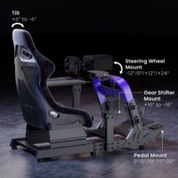 Cockpit de simulation de course réglable LRS18-BS02 pour Xbox, Fanatec, Logitech G29, G920, F1, PS5