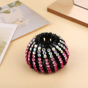 Cross-border New Ball Head <strong>Hair</strong> Coiling Device Telescopic <strong>Bird</strong> <strong>Nest</strong> Diamond <strong>Hair</strong> Claw <strong>Clip</strong> for Women - Product Image 5