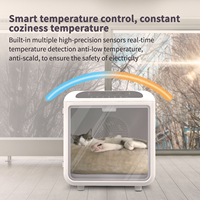 Écran tactile ajuster vitesse température minuterie 72L Pet sèche chambre automatique professionnel chien Pet sèche-cheveux boîte chat séchage Machine