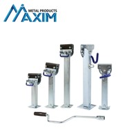 Nouveau support de remorque en acier au carbone galvanisé argenté Maxim, capacité de charge de 2000 kg, 600 mm, pour camping-car, caravane, jambe réglable, rapide