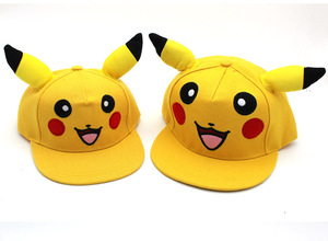 Chapeau Bob Femme Adulte Pikachu Pokémon en Spandex/Polyester Gaufré pour Cosplay, Dessin Animé, Été, Pêcheur - Vente en Gros - Product Image 4