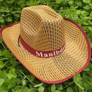 Nouveau Style paille herbe Crochet chapeau personnalisé en gros été léger Wester Cowboy raphia meilleure vente femmes hommes unisexe adultes - Product Image 6