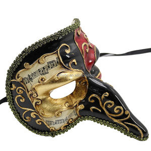 Doğrudan fabrika satış yüksek kalite plastik Handpainted parti venedik tarzı uzun burun maskeli topu kostümleri DIY parti maskesi - Product Image 6