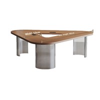 Ensemble de table et chaises de conférence en bois massif pour 4 à 8 personnes, table de bureau moderne minimaliste haut de gamme, légère et luxueuse, amovible