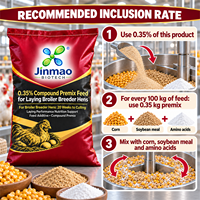 Jinmao 0,35% Prémélange composé d'additifs alimentaires minéraux et oligo-éléments en poudre pour poulets de chair et poules reproductrices de 20 semaines à la fin de la croissance