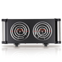 Cuisinière électrique RAF 1000W Plus 1000W à double brûleur avec une distribution uniforme de la chaleur et une utilisation simple pour la cuisine à domicile