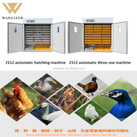 Vente chaude, prix d'usine, incubateur d'œufs automatique pour volailles, capacité de 528, 1056, 2112 œufs, poulet, canard, oie