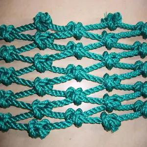 Fishing net HDPE PE 3 strand knotted single double knot single double selvage China manufacture supplier cheapest price