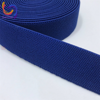 Sangle colorée de bande élastique en sergé polyester/nylon réutilisable de haute qualité pour vêtements