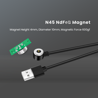 Cable de Carga USB Magnético de 2 Pines en Ángulo Recto de 90 Grados con Fuerte Fuerza Magnética de 5V 3A 5V2A, Conector Magnético Macho y Hembra para PCB