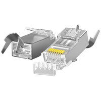 Connecteur de câble réseau blindé RJ45 Cat7 FTP 8P8C haute vitesse avec barre de charge durable pour des données fiables