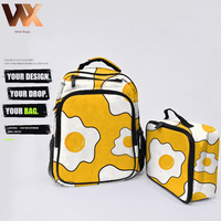 Sac à dos scolaire unisexe, ensemble de sacs d'école pour étudiants, sac à dos imprimé de dessins animés pour enfants, pour garçons et filles, utilisation quotidienne, léger