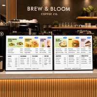 Boîte à lumière LED ultra-mince à contraste 10000:1 pour affichage publicitaire éclairé, idéale pour les cinémas, cafés et enseignes de devanture de magasin