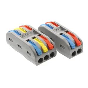 Conectores de crimpado de clavija de terminales de cable de conexión rápida serie 222 para una gestión eficiente de cables