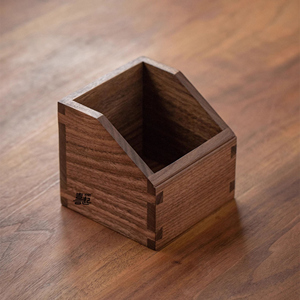 Quả óc chó màu đen hộp lưu trữ với Mortise-tenon Doanh đa sử dụng tổ chức cho cà phê túi trà phím trên máy tính để bàn hành lang Bàn cà phê - Product Image 2