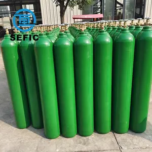 SEFIC 40l 50l Bouteille de gaz en acier Réservoir d'oxygène Cylindre d'oxygène médical