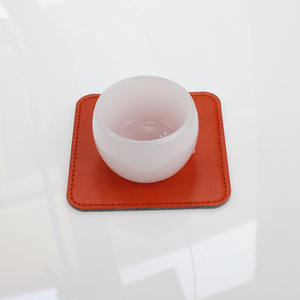 Posavasos en blanco con logotipo personalizado, superventas, sublimación, regalos promocionales, posavasos de cuero PU grabado personalizado para impresión - Product Image 5