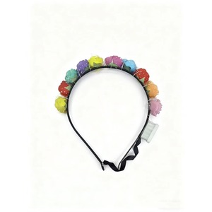 Accesorio para el Cabello con Corona de Diez Flores y Luces LED de Colores, Juguete Decorativo para Navidad, Halloween y Fiestas - Product Image 5