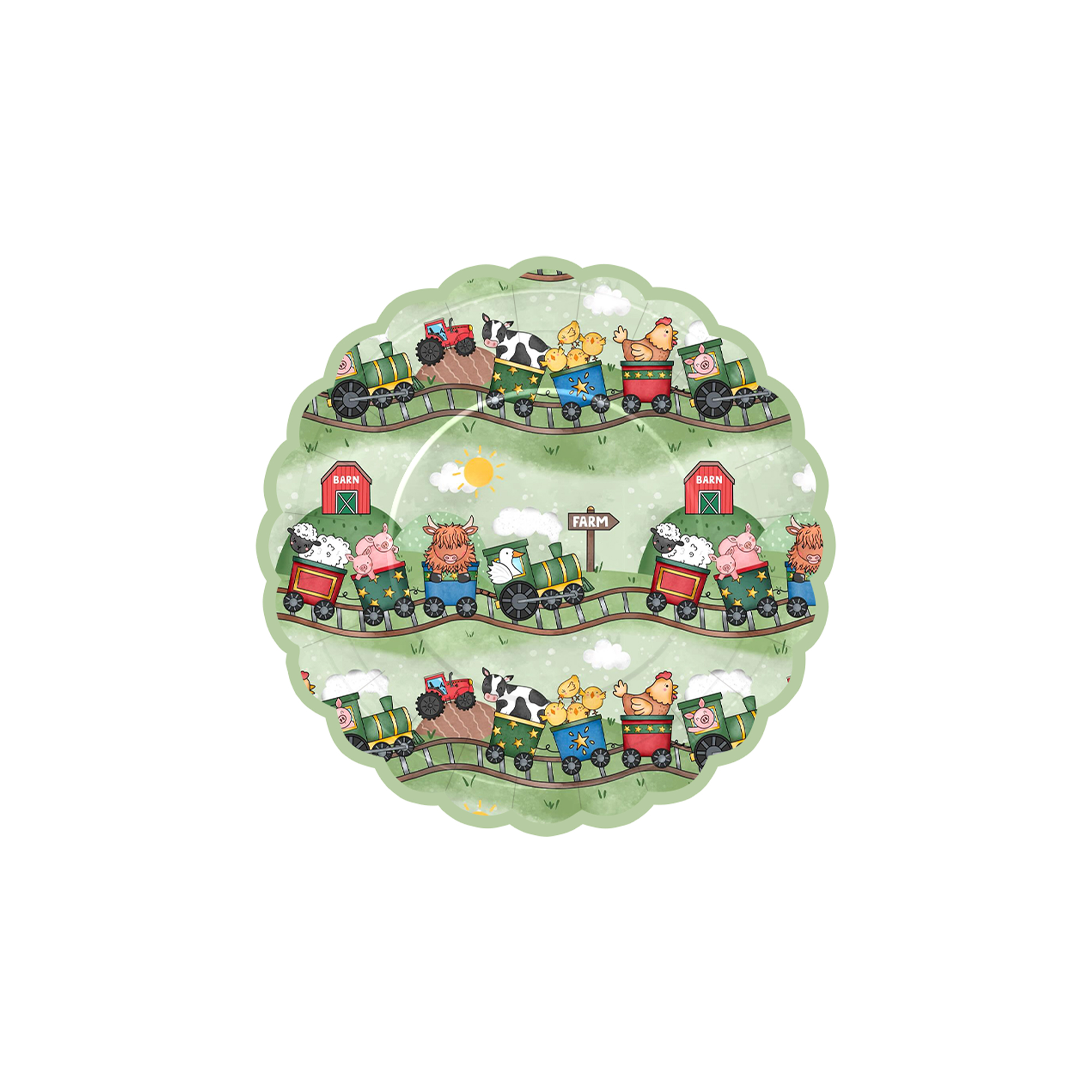 Plato de papel de 9 pulgadas * 8 piezas