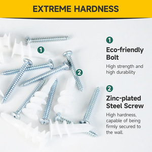 Baiguluo Drywall Anchors 150pcs Self Tapping Screws Expansion Anchors For Fixed General Industry Use - Product Image 2