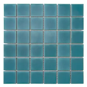 热销冰裂摩洛哥瓷绿色陶瓷马赛克瓷砖淋浴地板游泳池