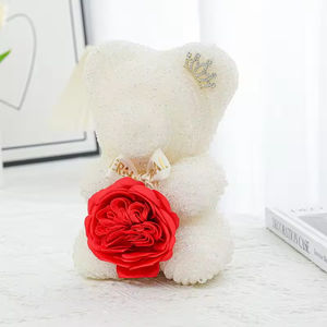Crystal Diamond Bear Resin Rhinestone Bear Soap Flower Rose Valentine's Day <b>Gift</b> Rose Bear <b>Gift</b> <b>Box</b> - Product Image 6