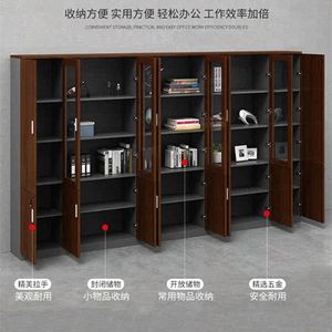 Librero de Oficina de Madera de 5 Niveles con Cerradura, Mueble de Almacenamiento de Documentos, Diseño Moderno y Minimalista para Oficina - Product Image 3