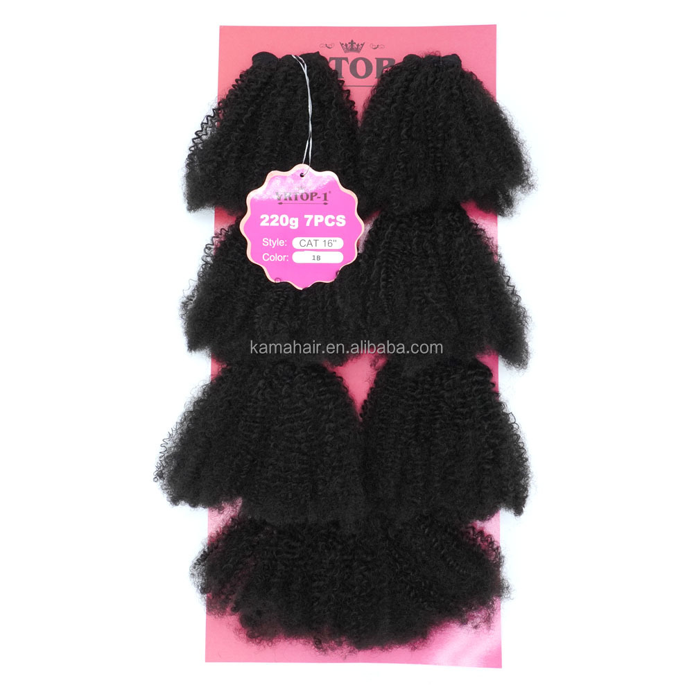 Vast Hair Workshop Craft Detail 2 for KAMA Soft Futura Hair Blended Bundles Afro Kinky Mixed Blended Human Hair with Closure for Women's Custom Wigs
