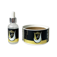 Autocollants d'emballage de bouteille de goutte personnalisés impression d'étiquettes cosmétiques en vinyle imperméable déjoué