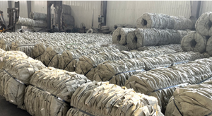 Mercato del sud America acciaio inossidabile 500m 25kgs/roll calibro 15 16 filo spinato zincato a caldo barriera per recinzione a bobina - Product Image 6