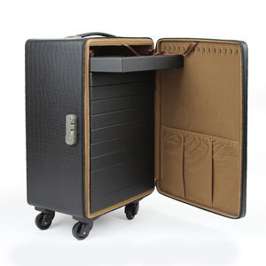 Neues Produkt Luxus Samt Trolley Schmucke tui Reise Schmucks cha tulle Display Pu Leder Rädern tragen Schmuck Reise box - Product Image 5