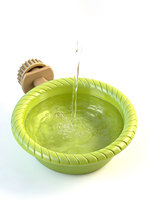 Baignoire pour oiseaux de petite taille - Installation facile, compatible avec toutes les cages, support de bain 2-en-1, monté sur cage, ABS durable, respectueux de l'environnement