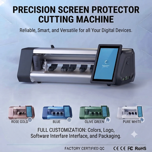 Machines <span class=keywords><strong>de</strong></span> découpe <span class=keywords><strong>de</strong></span> films protecteurs d'écran à réglage automatique <span class=keywords><strong>de</strong></span> la profondeur <span class=keywords><strong>de</strong></span> coupe et <span class=keywords><strong>de</strong></span> la pression <span class=keywords><strong>de</strong></span> la lame illimitée, adaptées à des épaisseurs variées - Product Image 6