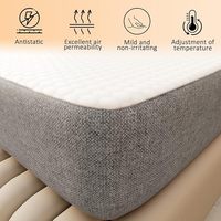 Matelas en mousse à mémoire de forme pliable, format lit double, pour un rangement compact, portable, idéal pour les voyages et les invités.