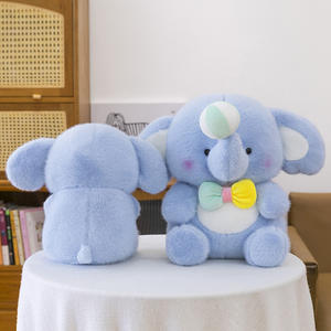 Figurine d'éléphant acrobatique de cirque mignon petit éléphant en peluche pour jouer au coucher oreiller câlin poupée apaisante avec coton PP - Product Image 3