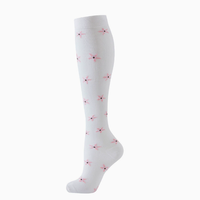 Chaussettes de compression à imprimé floral pour femmes, chaussettes de sport à compression, chaussettes de soutien pour la course à pied, le cyclisme et la randonnée