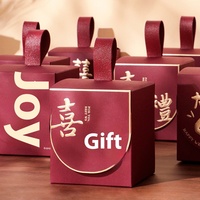 Boîte à bonbons de mariage haut de gamme boîte-cadeau de fiançailles vide papier enduit estampage emballage de Type de dossier plié fabriqué en matériaux recyclés