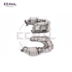 Ecnal para 2013 + Porsche Boxster Cayman 981 GT4 3,8 T Tubo de escape de alto rendimiento Tubo de bajada del colector de acero inoxidable - Product Image 5